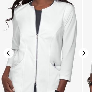4 pockets scrub lab coat
